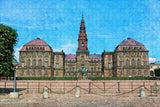 Denmark Christiansborg Palace Copenhagen Jigsaw Puzzle Wooden 1000 Piece