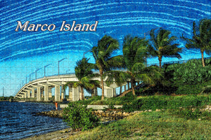 USA America Marco Island Florida Bridge Jigsaw Puzzle Wooden 1000 Piece