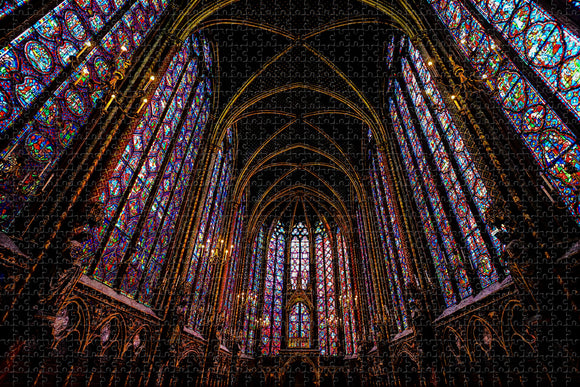 France Holy Chapel Paris Jigsaw Puzzle Wooden 1000 Piece