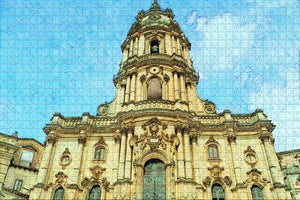 Italy Church of San Giorgio Modica Sicily Jigsaw Puzzle Wooden 1000 Piece