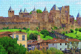 France Castle Carcassonne Jigsaw Puzzle Wooden 1000 Piece