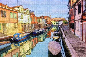 Italy Murano Venice Jigsaw Puzzle Wooden 1000 Piece