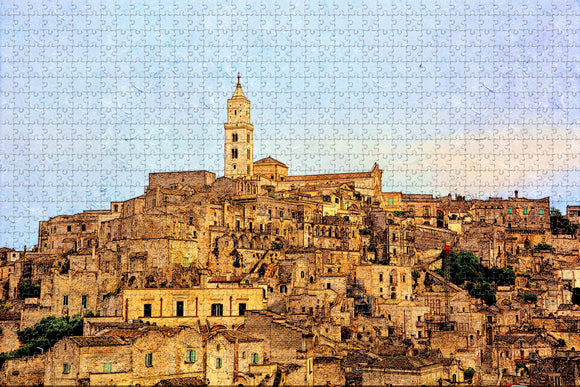 Italy Matera Jigsaw Puzzle Wooden 1000 Piece