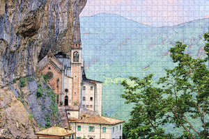 Madonna Della Corona Veneto Italy Jigsaw Puzzle Wooden 1000 Piece