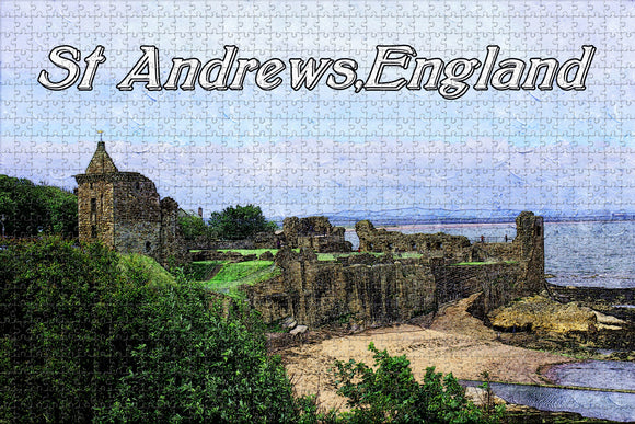 UK England St Andrews Castle Jigsaw Puzzle Wooden 1000 Piece