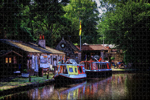 UK England Linlithgow Canal Jigsaw Puzzle Wooden 1000 Piece