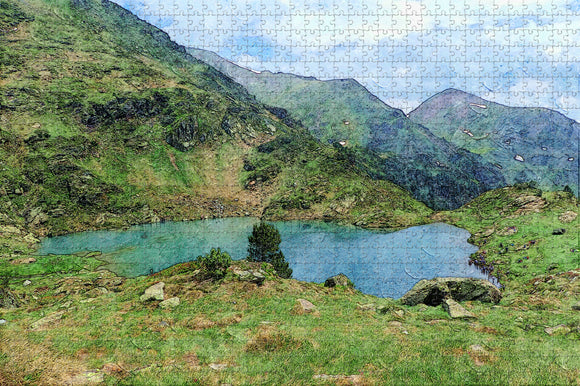 Andorra El Serrat Jigsaw Puzzle Wooden 1000 Piece