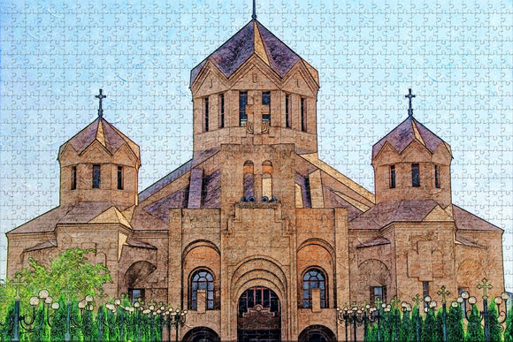 Yerevan Armenia Jigsaw Puzzle Wooden 1000 Piece