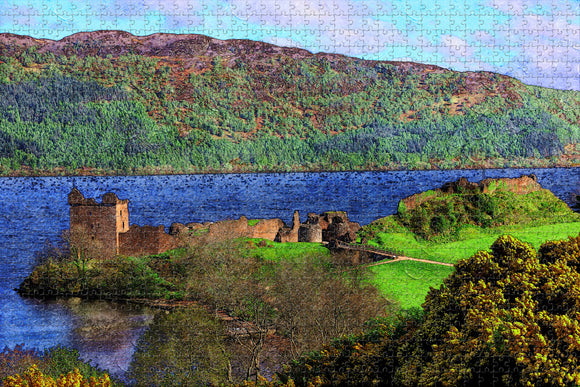 UK England Urquhart Castle Inverness Jigsaw Puzzle Wooden 1000 Piece