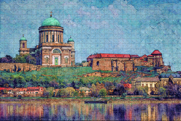 Hungary Esztergom Basilica Danube Jigsaw Puzzle Wooden 1000 Piece