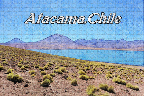 Lagunas Miscanti y Miniques San Pedro De Atacama Chile Jigsaw Puzzle Wooden 1000 Piece