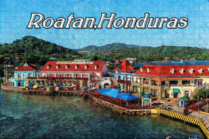 Honduras Roatan Port Jigsaw Puzzle Wooden 1000 Piece