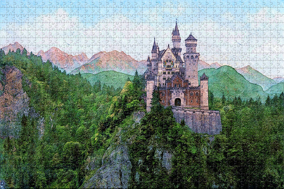 Germany Neuschwanstein Jigsaw Puzzle Wooden 1000 Piece