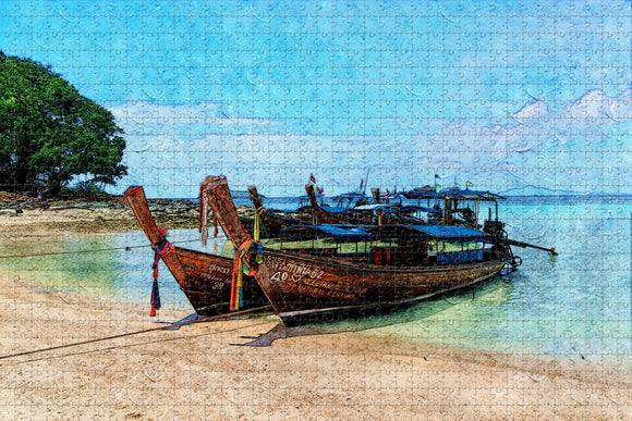 Thailand Goh Raja Yai Phuket Jigsaw Puzzle Wooden 1000 Piece