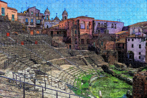 Roman Theatre Catania Italy Jigsaw Puzzle Wooden 1000 Piece