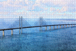 Sweden Oresund Bridge Malmo Jigsaw Puzzle Wooden 1000 Piece