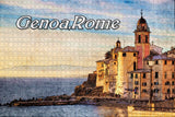 Italy Genoa Camogli Liguria Sea Jigsaw Puzzle Wooden 1000 Piece