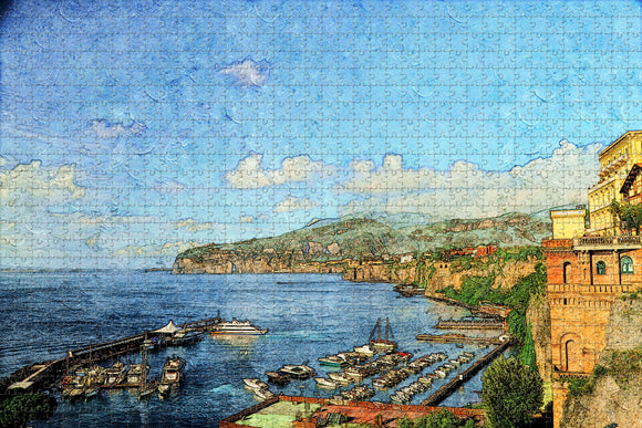 Italy Giovanna Beach Sorrento Jigsaw Puzzle Wooden 1000 Piece