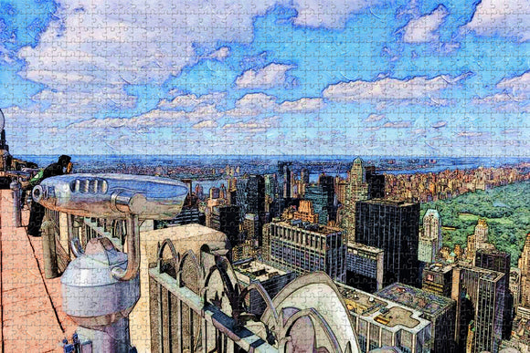 Top of the Rock New York USA Jigsaw Puzzle Wooden 1000 Piece