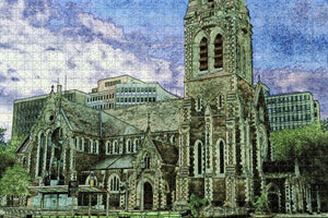 New Zealand  Cathedral Square Christchurch Jigsaw Puzzle Wooden 1000 Piece