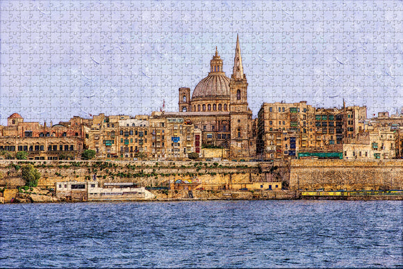 Malta Valletta Jigsaw Puzzle Wooden 1000 Piece