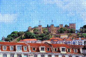 Portugal Castle of S. Jorge Lisbon Jigsaw Puzzle Wooden 1000 Piece