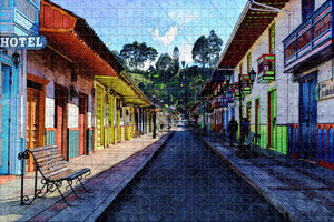 Colombia Salento Jigsaw Puzzle Wooden 1000 Piece