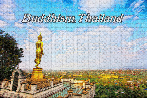 Thailand Buddhism Jigsaw Puzzle Wooden 1000 Piece