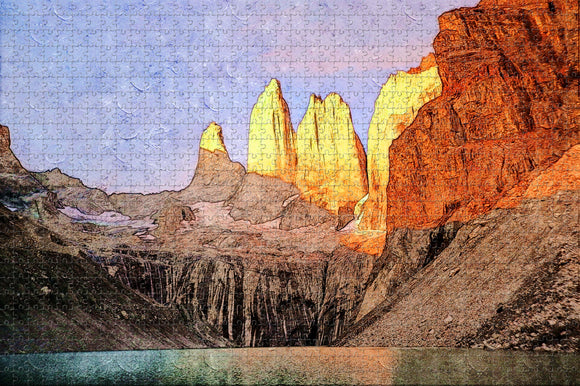 Torres Del Paine Patagonia Chile Jigsaw Puzzle Wooden 1000 Piece