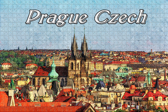 Czech Prague Jigsaw Puzzle Wooden 1000 Piece