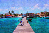 Belize San Pedro Jigsaw Puzzle Wooden 1000 Piece