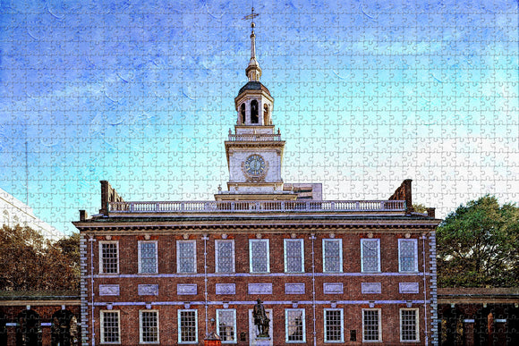 Independence Hall Philadelphia USA Jigsaw Puzzle Wooden 1000 Piece