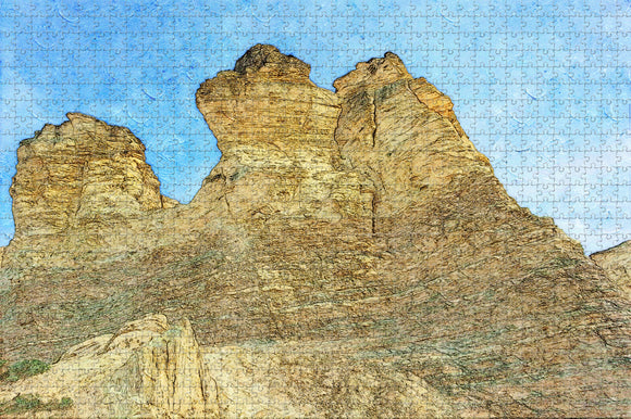 Monument Rocks Oakley USA Jigsaw Puzzle Wooden 1000 Piece