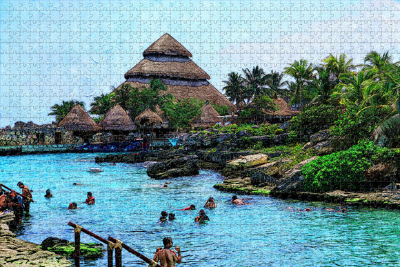 Mexico Xcaret Playa del Carmen Jigsaw Puzzle Wooden 1000 Piece