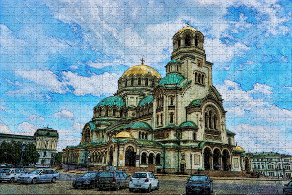 St. Alexander Nevski Cathedral Sofia Bulgaria Jigsaw Puzzle Wooden 1000 Piece