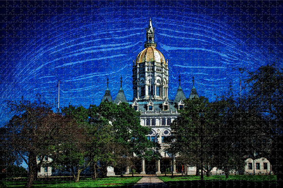 Hartford Connecticut State Capitol USA Jigsaw Puzzle Wooden 1000 Piece