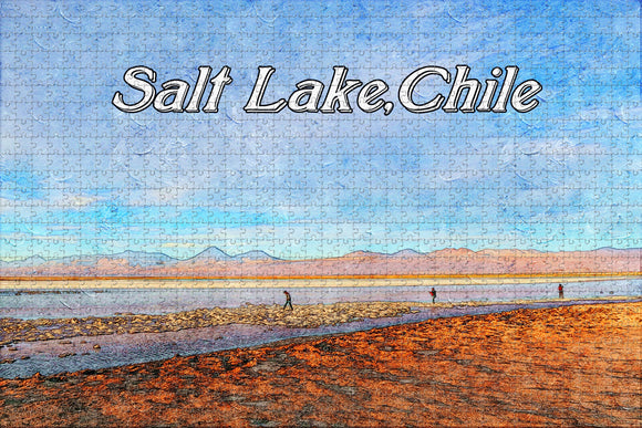 Salt Lake Atacama Chile Jigsaw Puzzle Wooden 1000 Piece