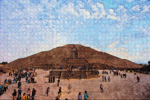 Mexico Pyramid of the Moon San Juan Teotihuacan Jigsaw Puzzle Wooden 1000 Piece