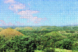 Philippines Chocolate Hills Bohol Island Jigsaw Puzzle Wooden 1000 Piece