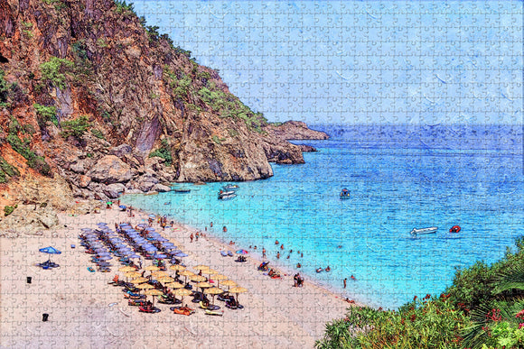 Turkey Icmeler Beach Marmaris Jigsaw Puzzle Wooden 1000 Piece