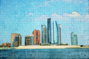 UAE Etihad Towers Abu Dhabi Jigsaw Puzzle Wooden 1000 Piece