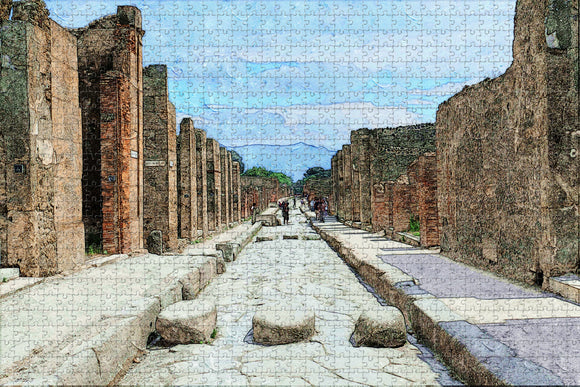 Pompeii Naples Italy Jigsaw Puzzle Wooden 1000 Piece