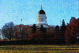 Maine Augusta Capitol USA Jigsaw Puzzle Wooden 1000 Piece