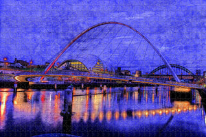 UK England Newcastle Millennium Bridge Jigsaw Puzzle Wooden 1000 Piece