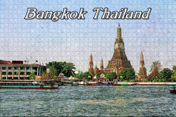 Thailand Wat Arun Bangkok Jigsaw Puzzle Wooden 1000 Piece