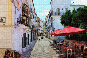 Spain Historic Center,Estepona Jigsaw Puzzle Wooden 1000 Piece