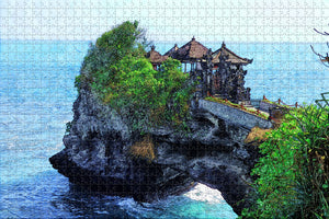 Indonesia Tanah Lot Bali Jigsaw Puzzle Wooden 1000 Piece