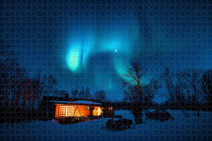 Sweden Abisko Aurora Sky Station Jigsaw Puzzle Wooden 1000 Piece