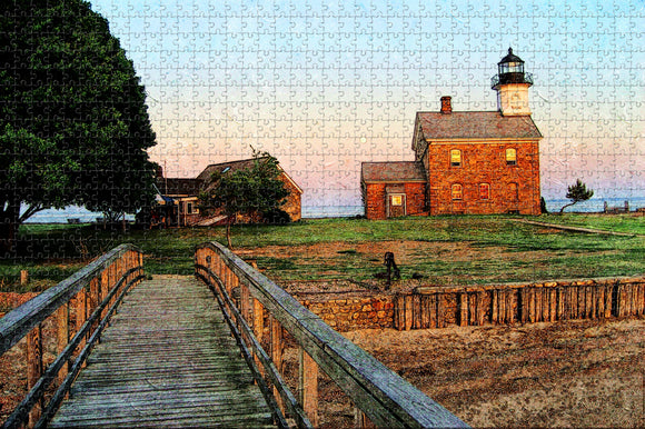 USA America Norwalk Sheffield Island Lighthouse Jigsaw Puzzle Wooden 1000 Piece