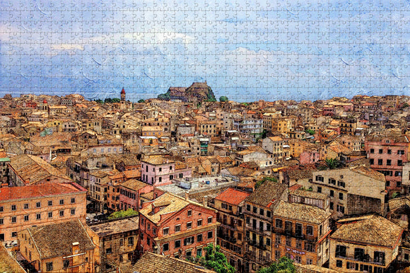 Greece Corfu Jigsaw Puzzle Wooden 1000 Piece